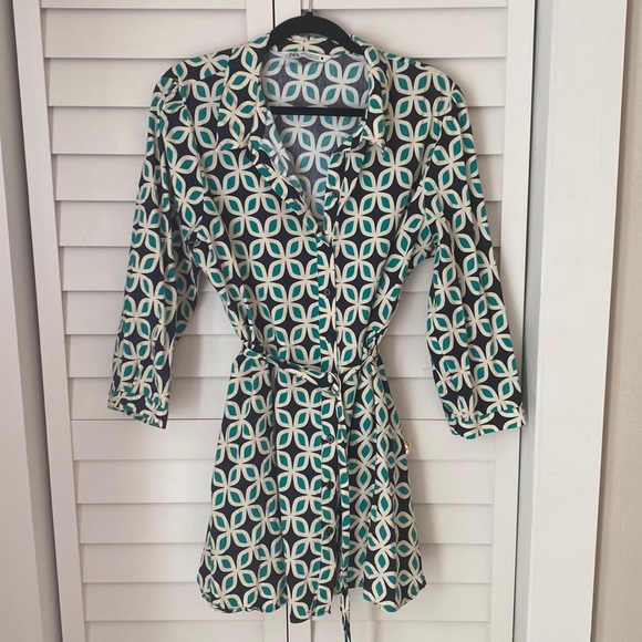 zara green printed dress with belt ZARA MOST WANTED ECRU GREEN LEAF MIDI TEA DRESS Ladies – Afashionistastore main image 1